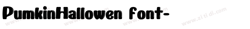 PumkinHallowen font字体转换